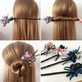 Exquisite Pearl Flower Hair Plate for Bridal Hair Accessories - Himpall